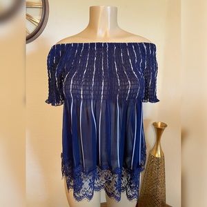 Charlotte Russe - Off-the-shoulder Top